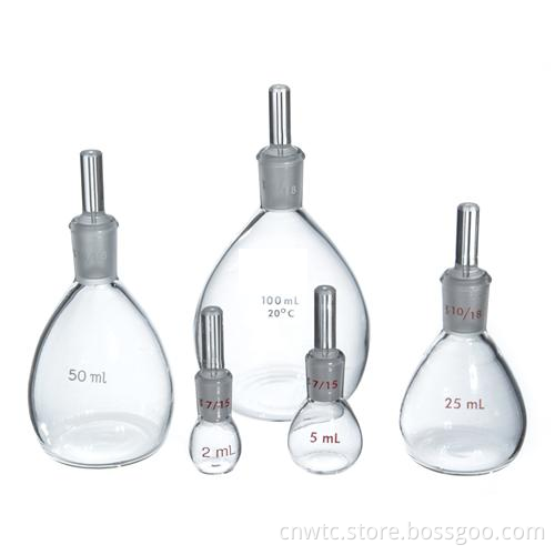 100ml Borosilicate Glass Pycnometer with Perforated Stopper: High Precision Density Measurement Tool